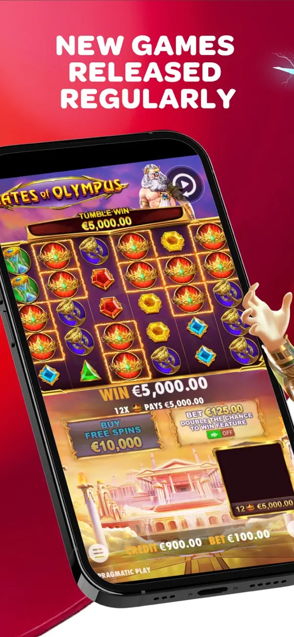 Spin Casino app slot screen